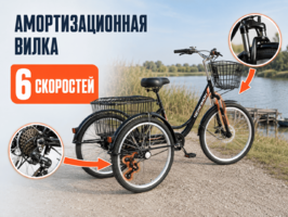 Велосипед РВЗ Чемпион 24 Черный